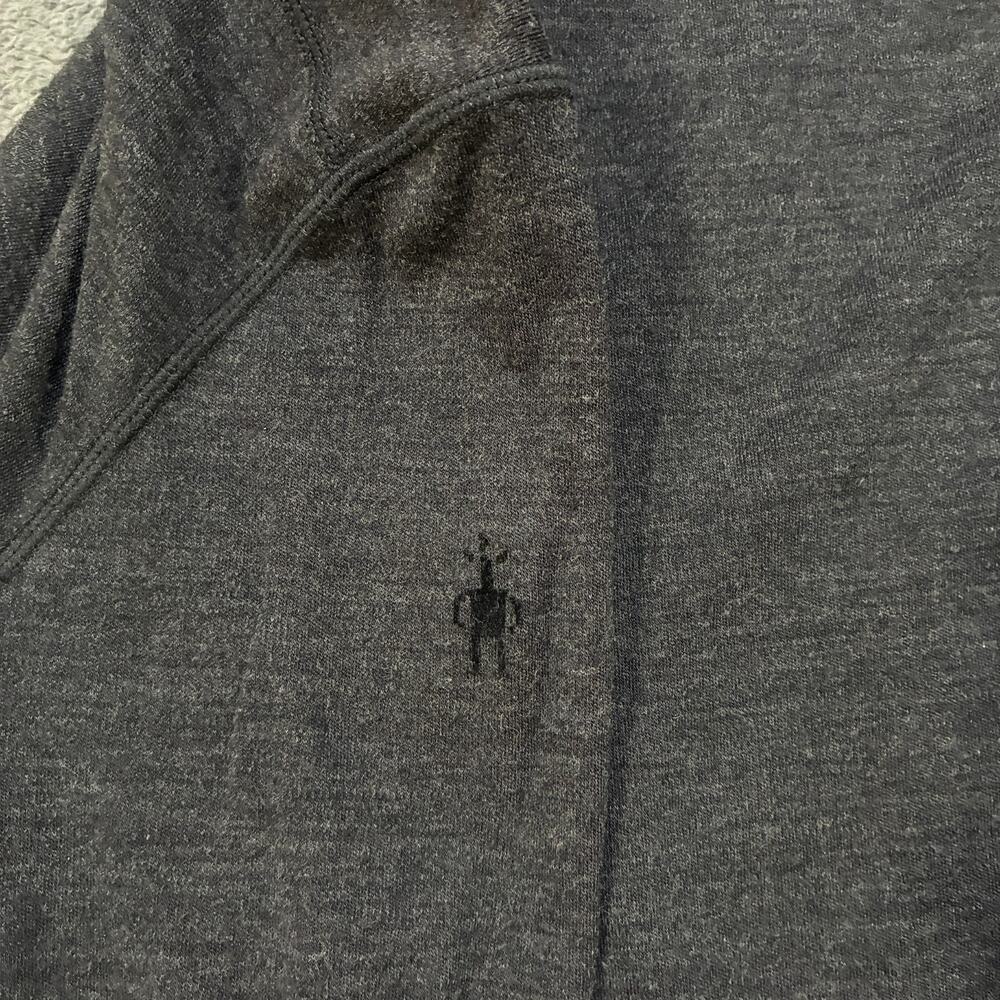 Smartwool Dark Gray Merino Wool Blend Quarter Zip Baselayer Women's Size Small - Picture 6 of 8